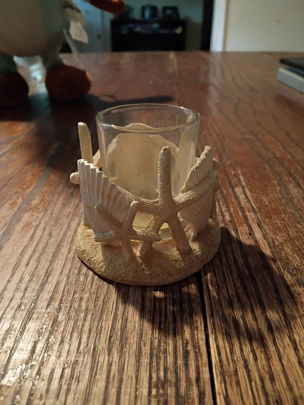 Yankee Candle Starfish Seashell Votive Holder Coastal Beach Nautical Decor